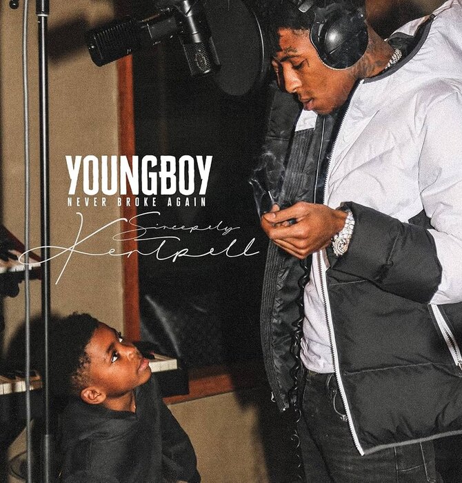 Youngboy Never Broke Again - Sincerely. Kentrell Featuring Nevada, Lie Support, White Teeth & Toxic Punk, 2 LP Vinyl