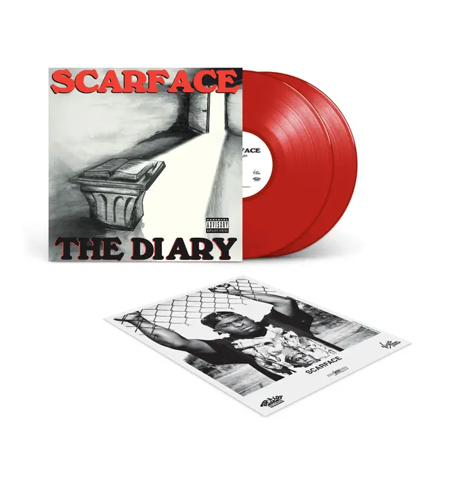 Scarface - The Diary  ( X ), Reissued & Remastered 2 x LP Red Vinyl includes 8" x 10" Insert