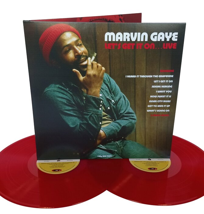 Marvin Gaye - Let's Get It On .... LIVE , 2 LP 180 Gram Red Vinyl