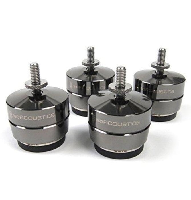 IsoAcoustics - Gaia II Speaker Isolators in Dark Chrome - Pack of 4 , OPEN BOX !