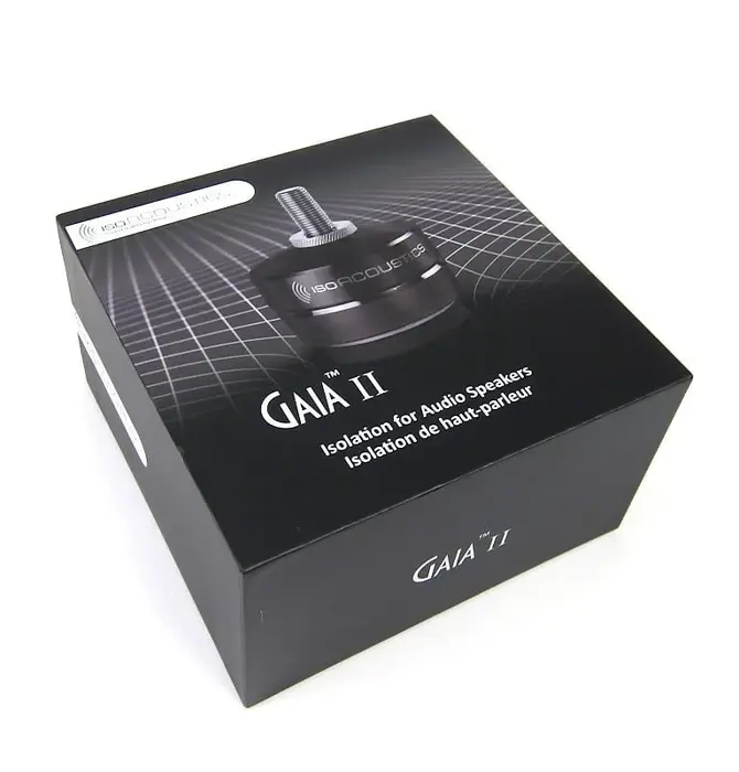 IsoAcoustics - Gaia II Speaker Isolators in Dark Chrome - Pack of 4 , OPEN BOX !