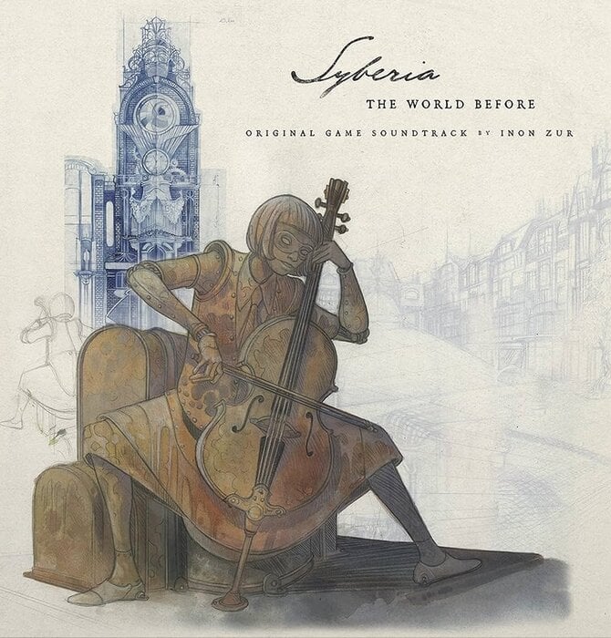 Syberia - The World Before , Original Game Soundtrack by Inon Zur , Clear Brown & Clear Aqua 2 LP Vinyl