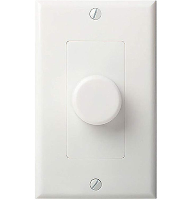 Episode Electronics - Rotary 100 Watt 12-Step Volume Control , White or Light Almond Knobs & Faceplates Included