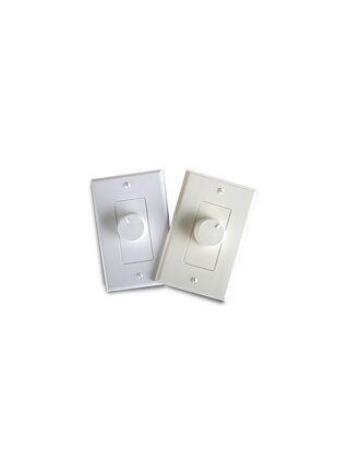 Episode Electronics - Rotary 100 Watt 12-Step Volume Control , White or Light Almond Knobs & Faceplates Included