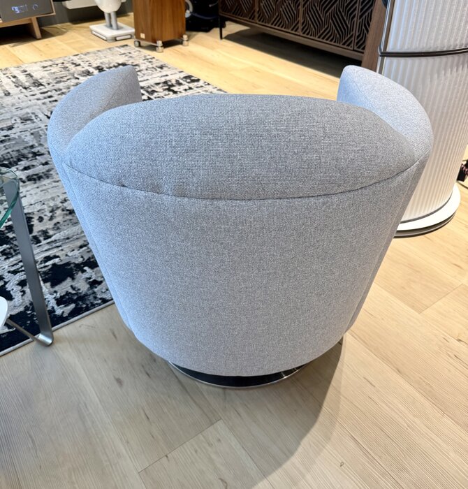 Jaymar - LA 1956 Swivel Chair with Metal Base ( Alta Fabric  ) Showroom Demo in Mint Condition ! Local Pick Up Only !!!