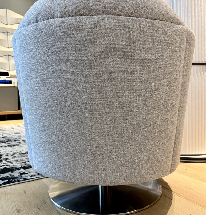 Jaymar - LA 1956 Swivel Chair with Metal Base ( Alta Fabric  ) Showroom Demo in Mint Condition ! Local Pick Up Only !!!
