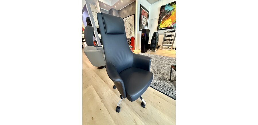 BDI Bolo™ 3531 Executive Office Chair in Black Leather  , Showroom Demo in Mint Condition! Local Pick up Only!