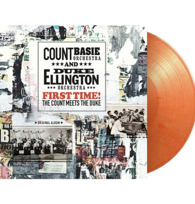 Duke Ellington & Count Basie - First Time ! The Count Meets The Duke ( Solid Orange / Solid White Vinyl )
