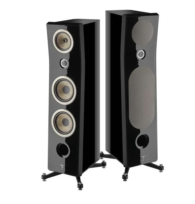 Focal Kanta No.3 Black High Gloss Cabinet with Black Mat Front Panel , Sold Each ! Showroom Demo in Mint Condition ! Comes with Full Warranty !