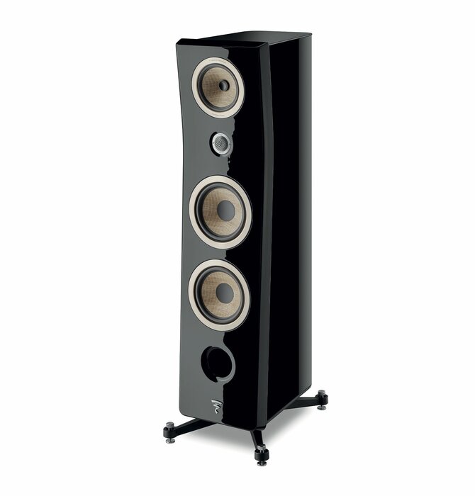 Focal Kanta No.3 Black High Gloss Cabinet with Black Mat Front Panel , Sold Each ! Showroom Demo in Mint Condition ! Comes with Full Warranty !