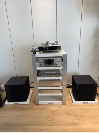 Burmester - Custom Built Heavy Duty AV Rack ,Six  High Gloss Steel Reinforced Shelves , USED in Mint Condition