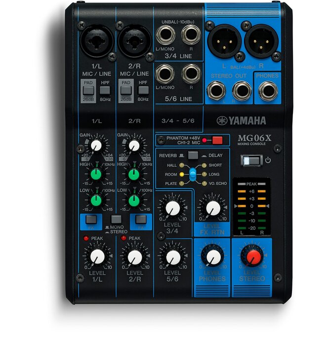 Yamaha - MG06X Mixing Console with 6 Inputs  & Build In Effects , OPEN BOX ! Never Used