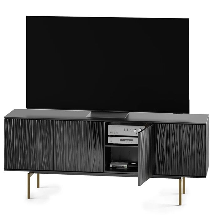 BDI 7109 Tanami Media Cabinet Black , Showroom Demo! Las Vegas Local Pick Up Only!