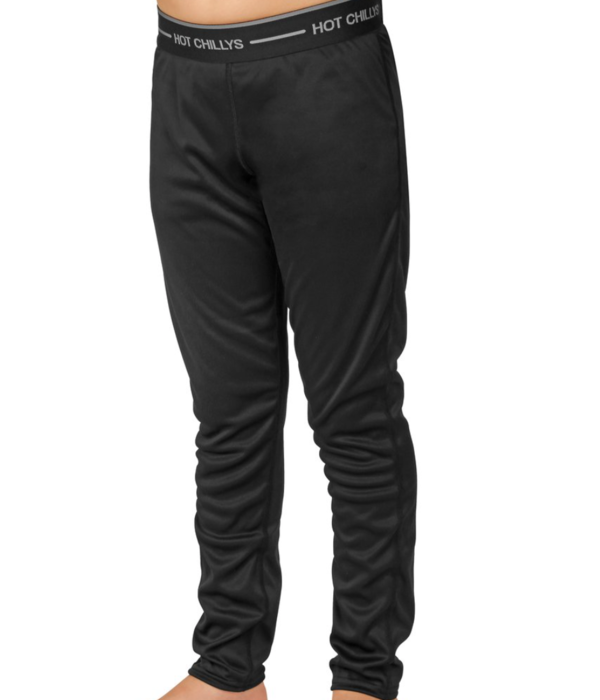 HOT CHILLYS YOUTH PEACHSKINS BOTTOM - BLACK - SIZE XSMALL 4/6 ONLY