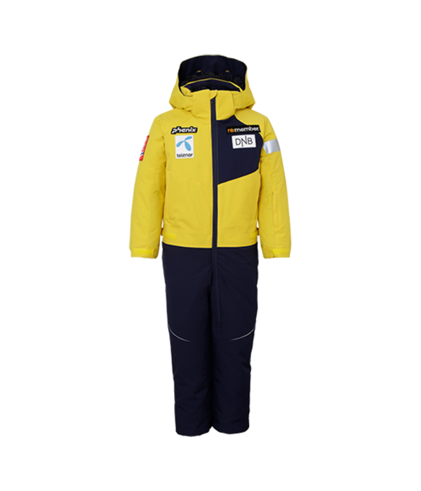 yellow snowsuit