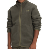 THE NORTH FACE BOYS CARBONDALE FLEECE JACKET - NEW TAUPE GREEN