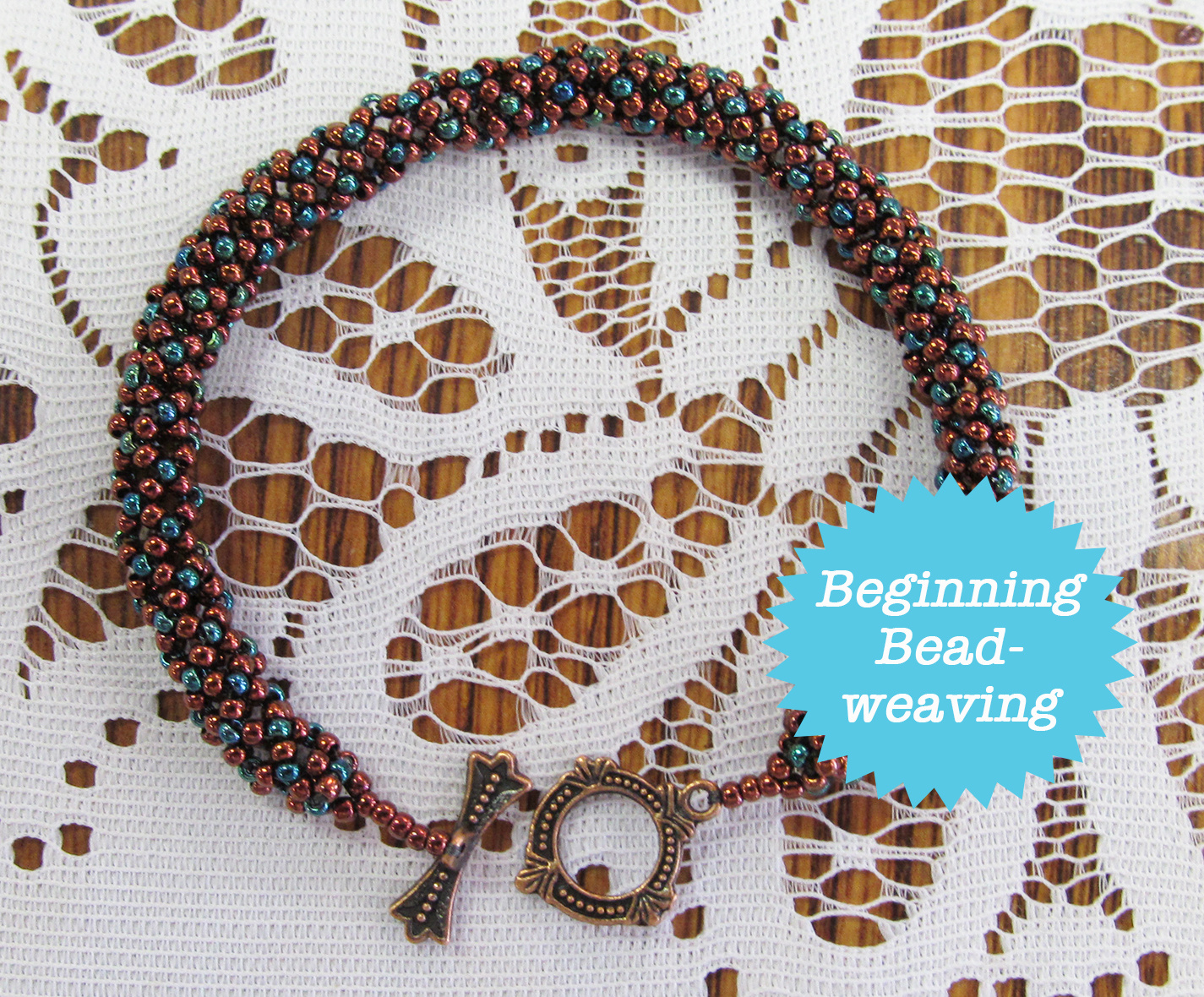 8/06 6-9pm Peppered Netted Rope Bracelet