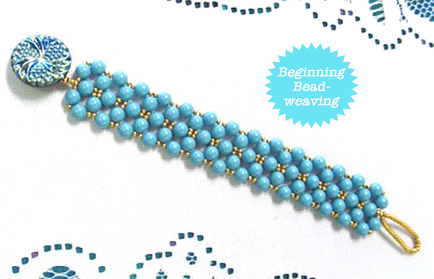 8/14 6-9pm Round Beaded Right Angle Weave Bracelet