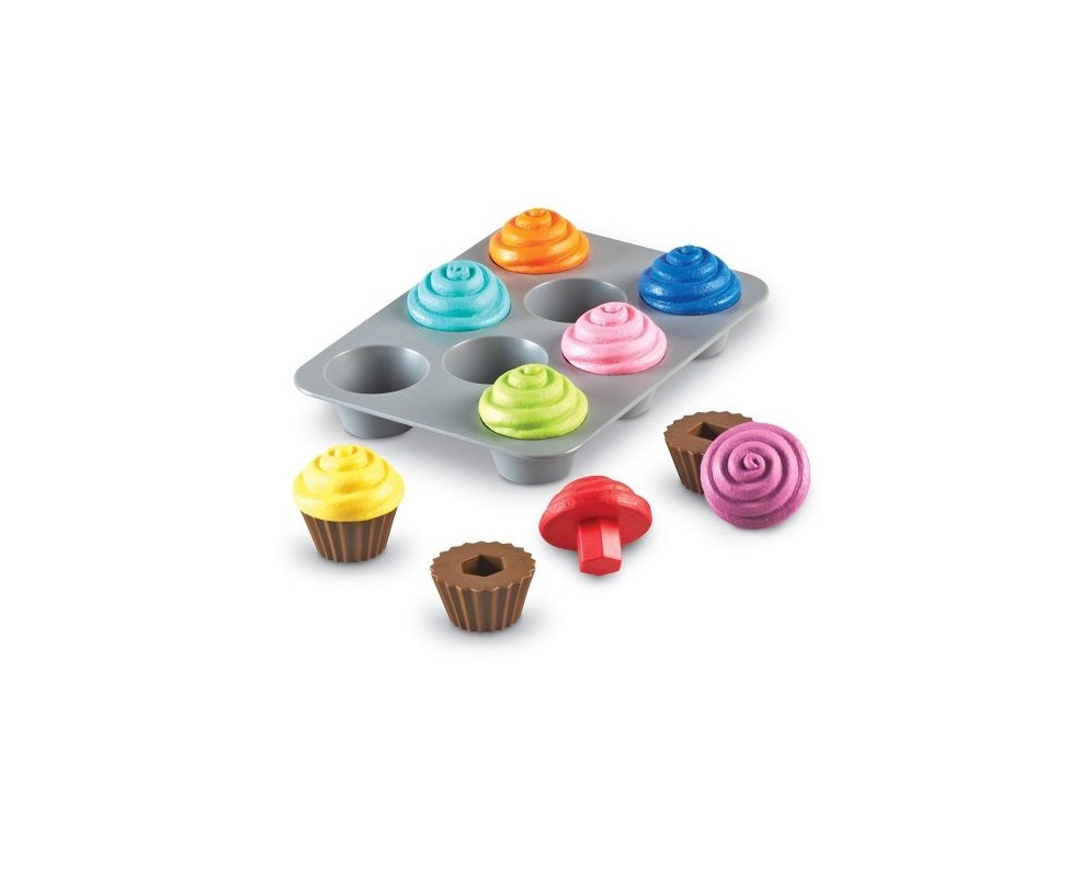 learning resources smart snacks shape sorting cupcakes