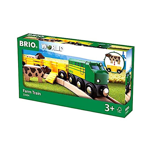 brio farm railway set