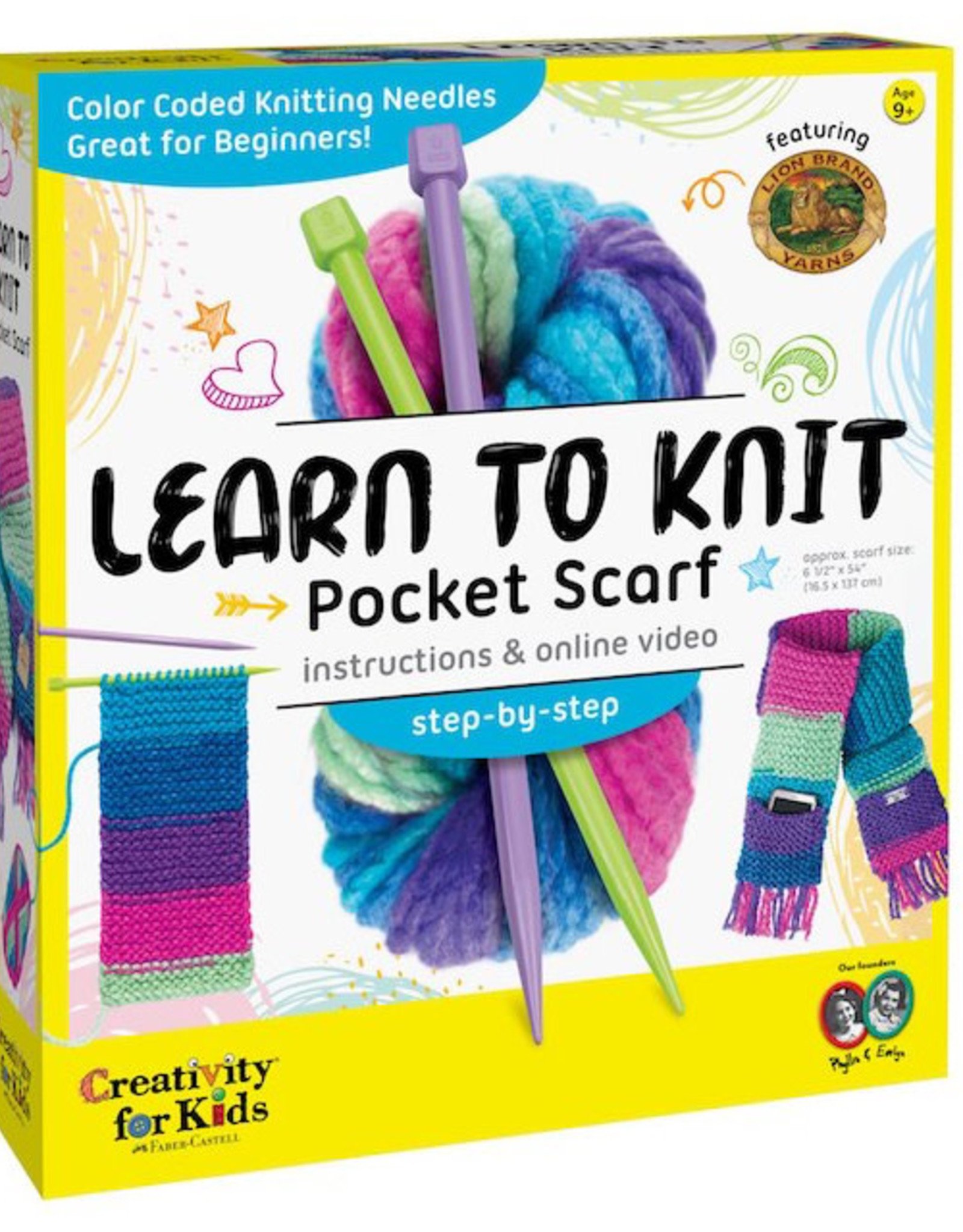 Faber Castell Learn to Knit Pocket Scarf