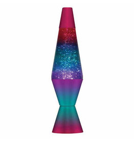 Schylling 14.5'' Lava Lamp Berry Rainbow/Glitter/Tricolor