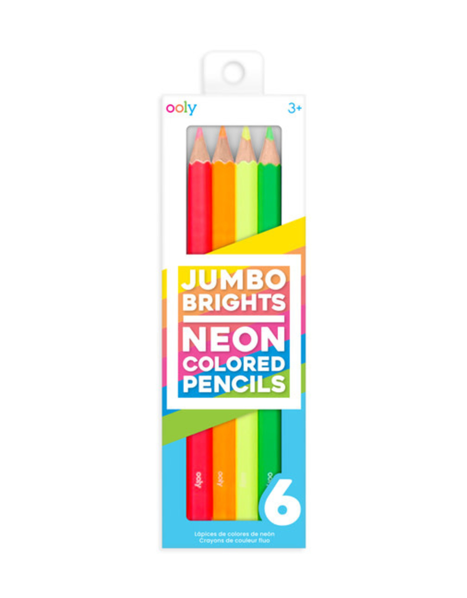 Ooly Jumbo Brights Neon Colored Pencils