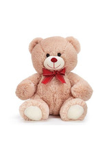 10" Beige Valentine Bear with Red Bow
