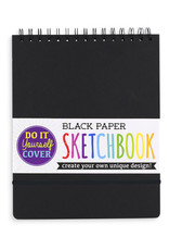 Ooly D.I.Y. Sketchbook - Large Black Paper (8" x 10.5")