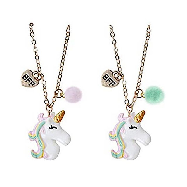 unicorn bff necklace