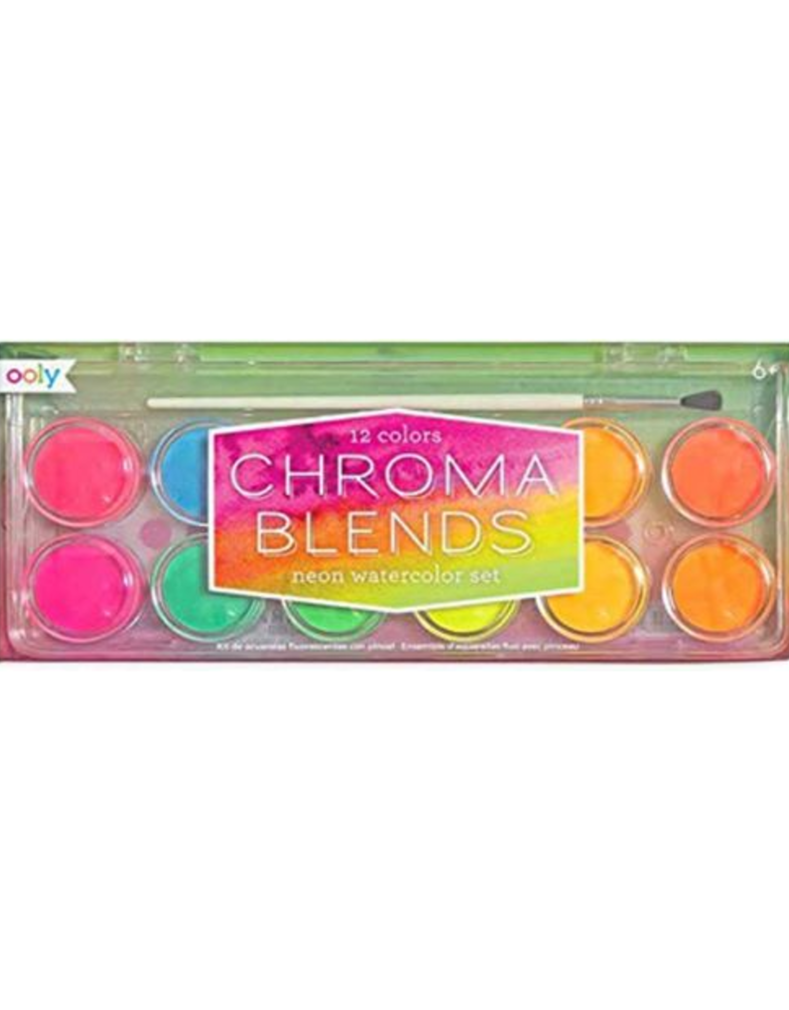 Ooly Chroma Blends Neon Watercolor Paint - 13 PC Set