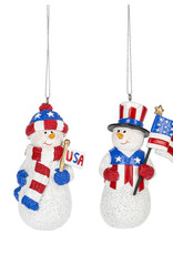 Ganz Patriotic Snowman Ornament