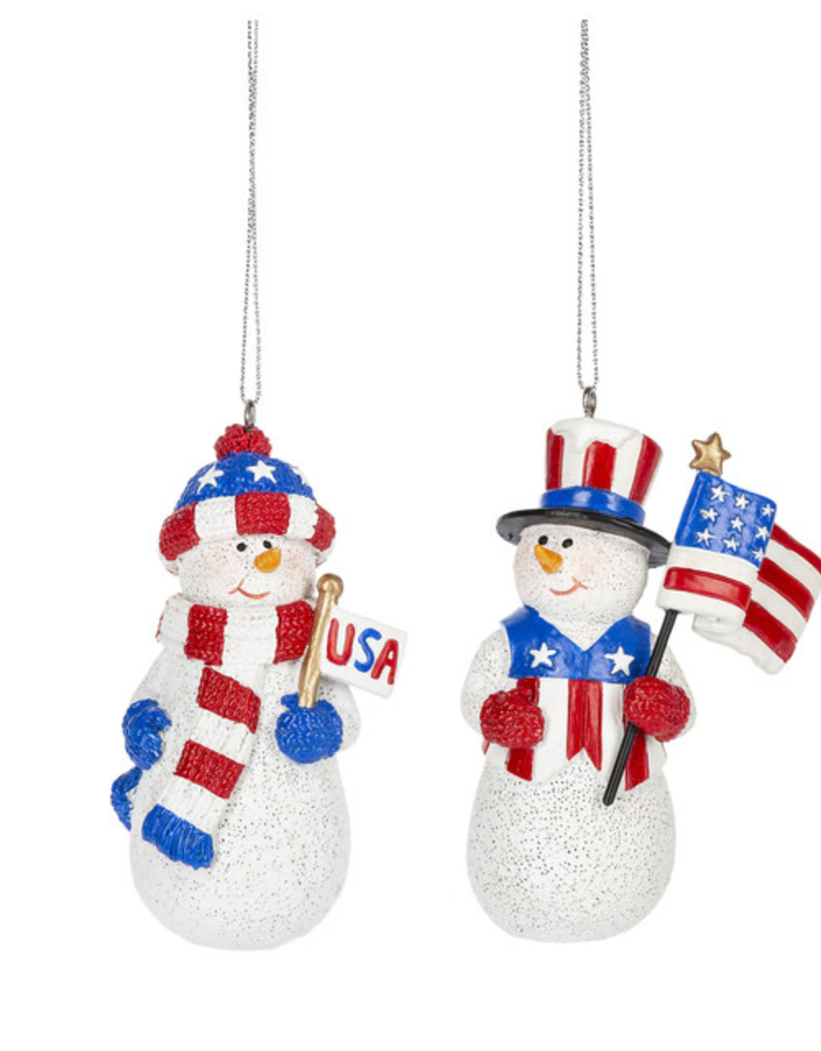 Ganz Patriotic Snowman Ornament