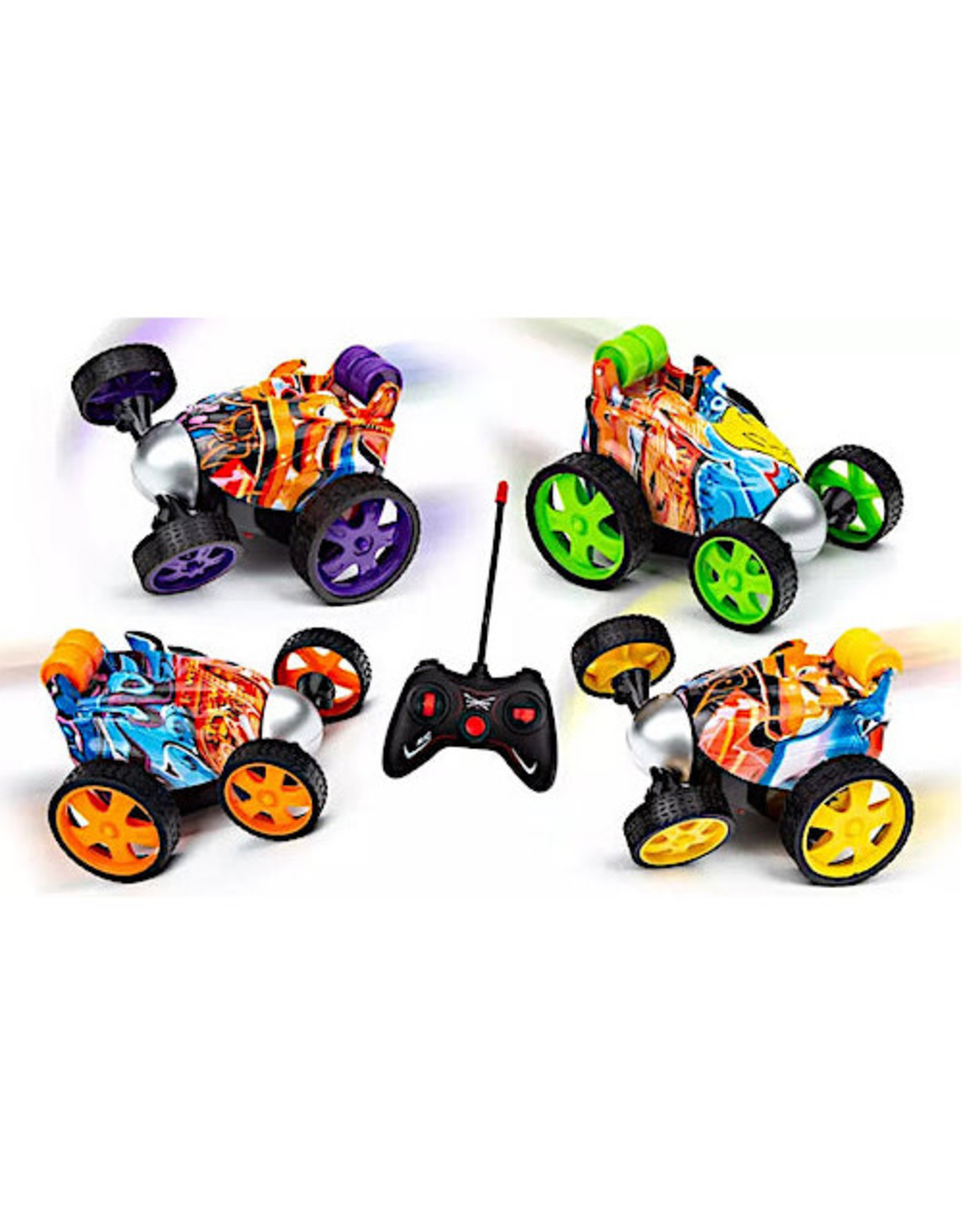 Graffiti Tumbling mini stunt car w/ remote control