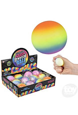 The Toy Network SQUISH AND STRETCH RAINBOW GUMMI BALL