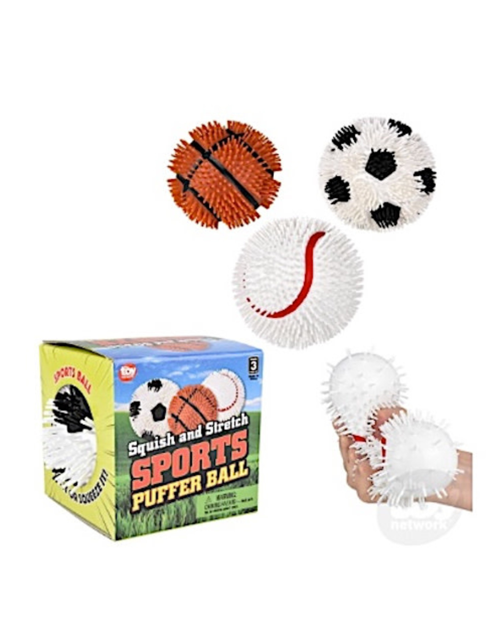 The Toy Network SQUISH AND STRETCH GUMMI SPORTS BALL