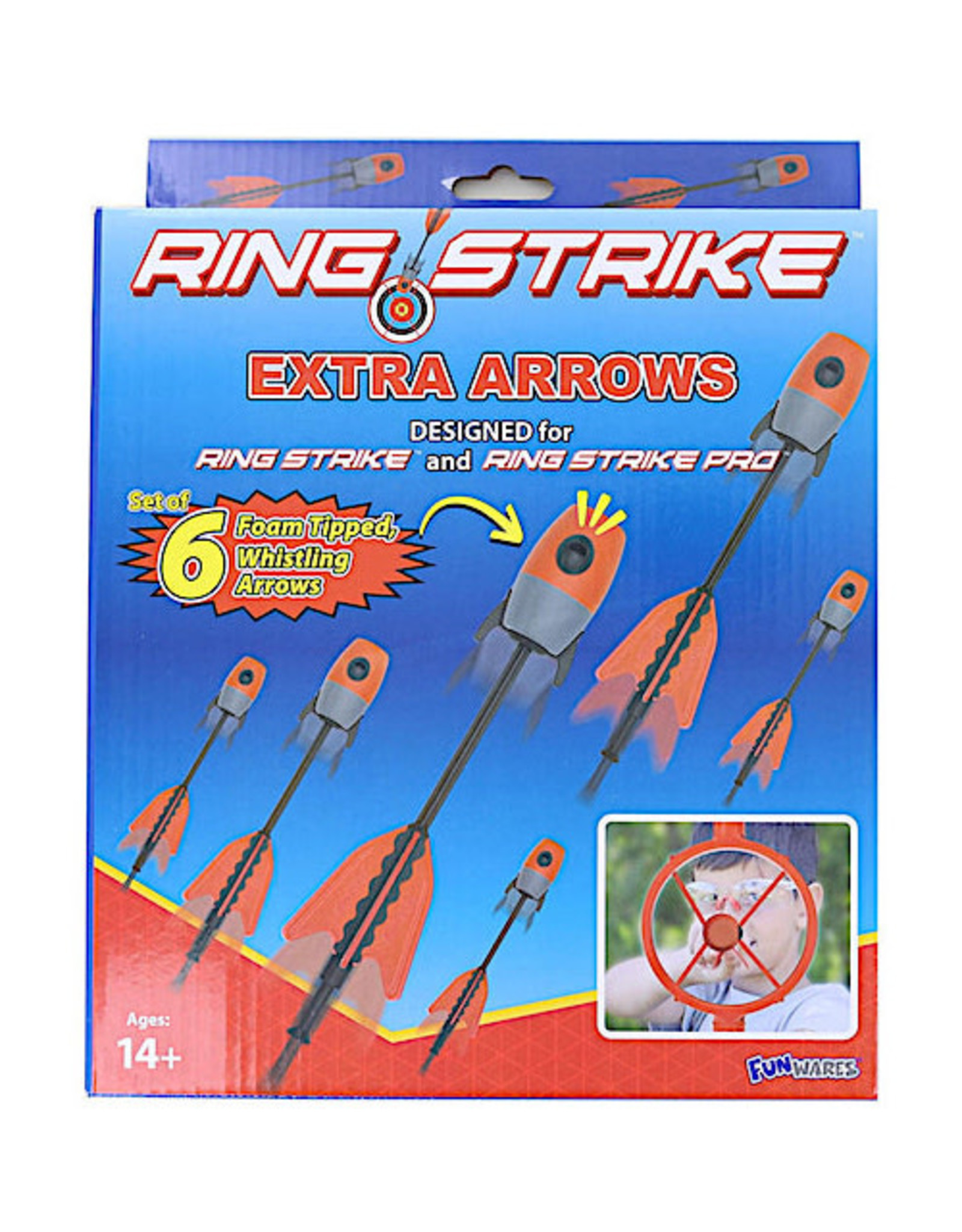 Ring Strike, Spare Arrows (Set of 6) - Red