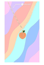 Enamel Peach Necklace