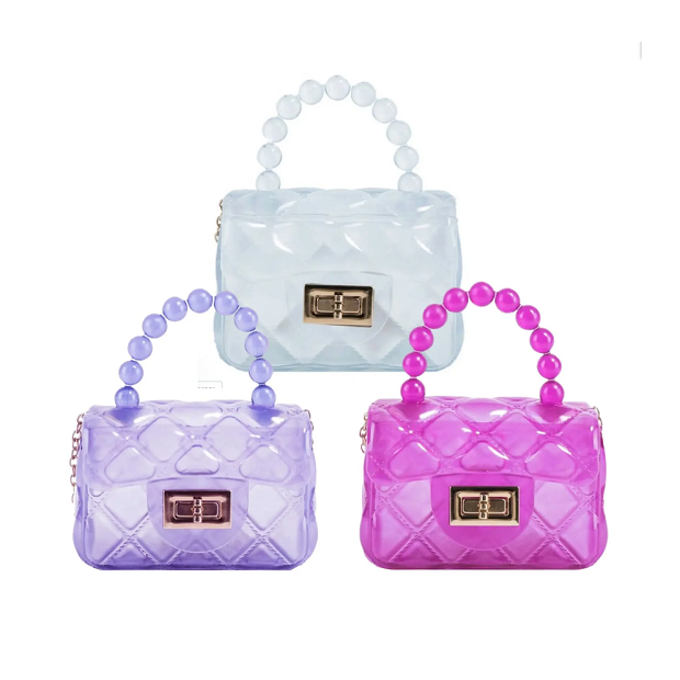 2021 PVC Women's Handbag Mini Jelly Purse Small Girls Crossbody Bag Summer  Candy Color Pearl Ladies Hand Bags Evening Cluth Bag - AliExpress
