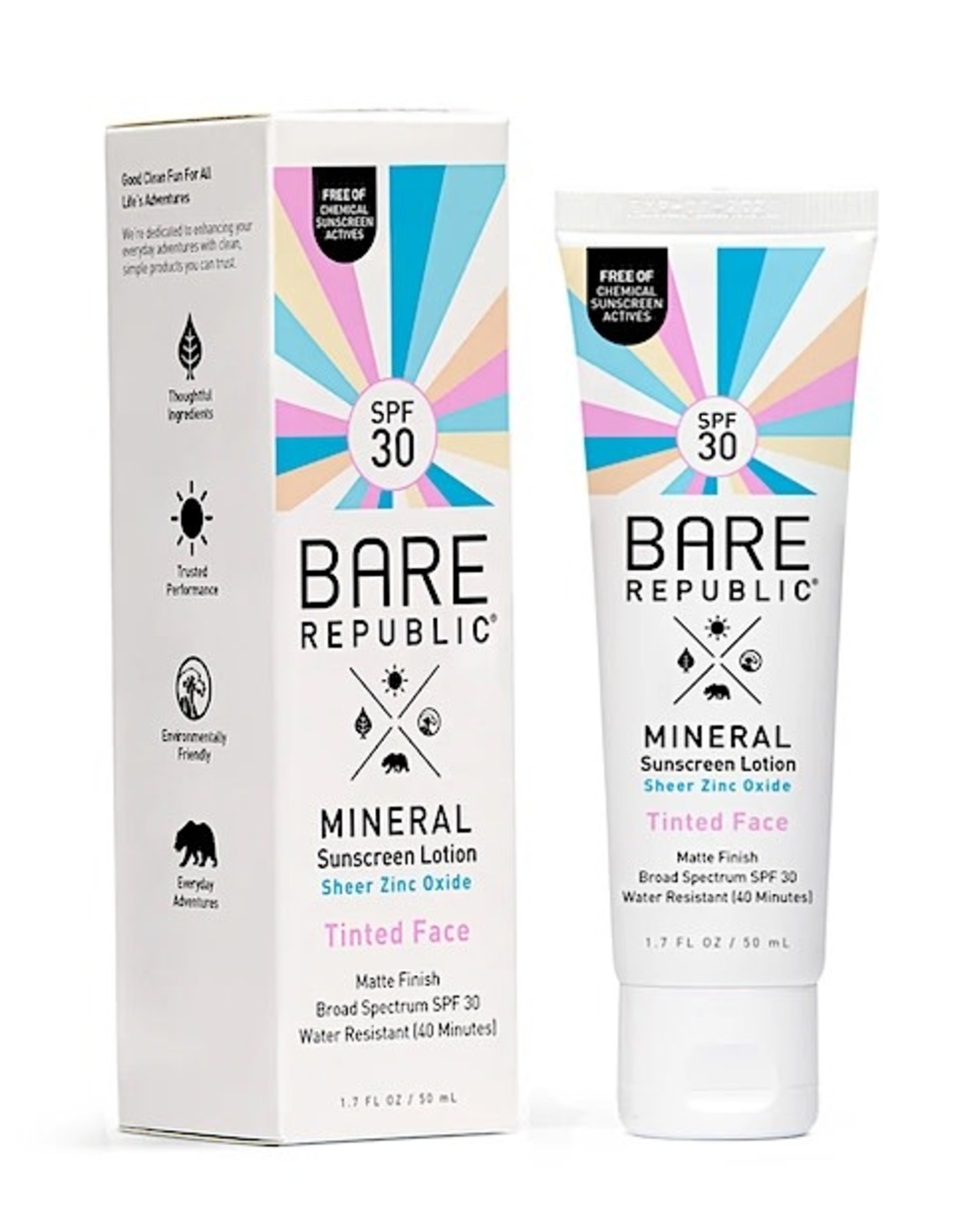 Bare Republic Mineral Matte Tinted Face Lotion SPF30 1.7oz