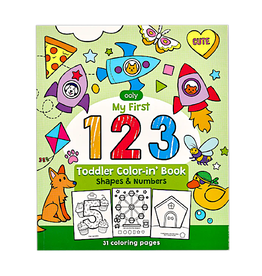 Ooly Toddler Colorin' Book - 123:  Shapes & Numbers
