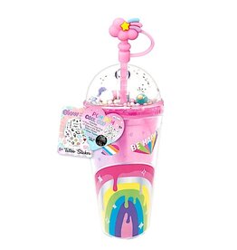 Hot Focus Crystal Cool Cup with Straw Topper, Rainbow