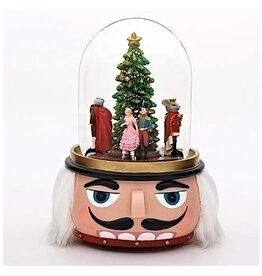 MUSICAL NUTCRACKER DOME ROTATING SCENE  WINDUP