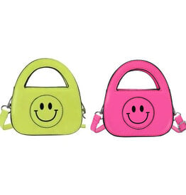 Neon Smiley Purse