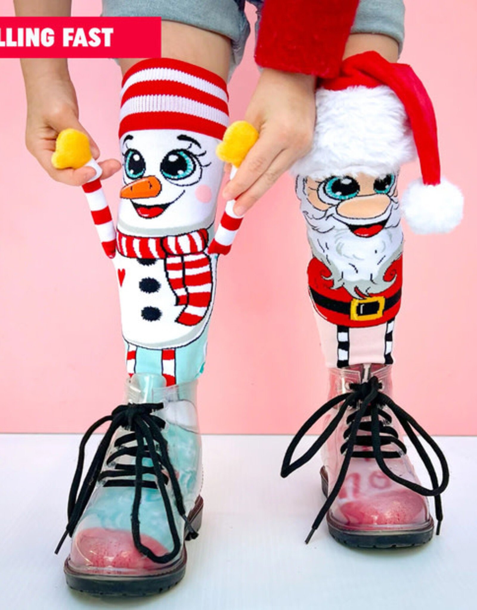 Madmia Snowman and Santa Socks