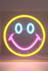 Neon Art Wall/Desk sign - Smiley