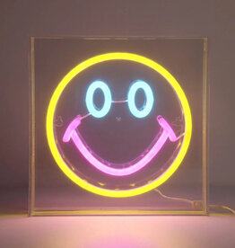 Neon Art Wall/Desk sign - Smiley