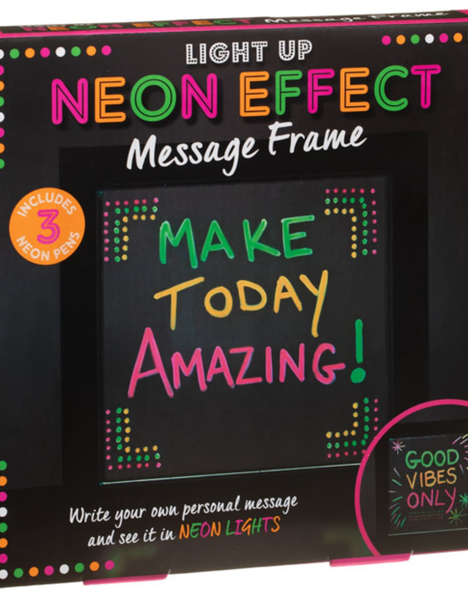 Light Up Neon Effect Message Frame