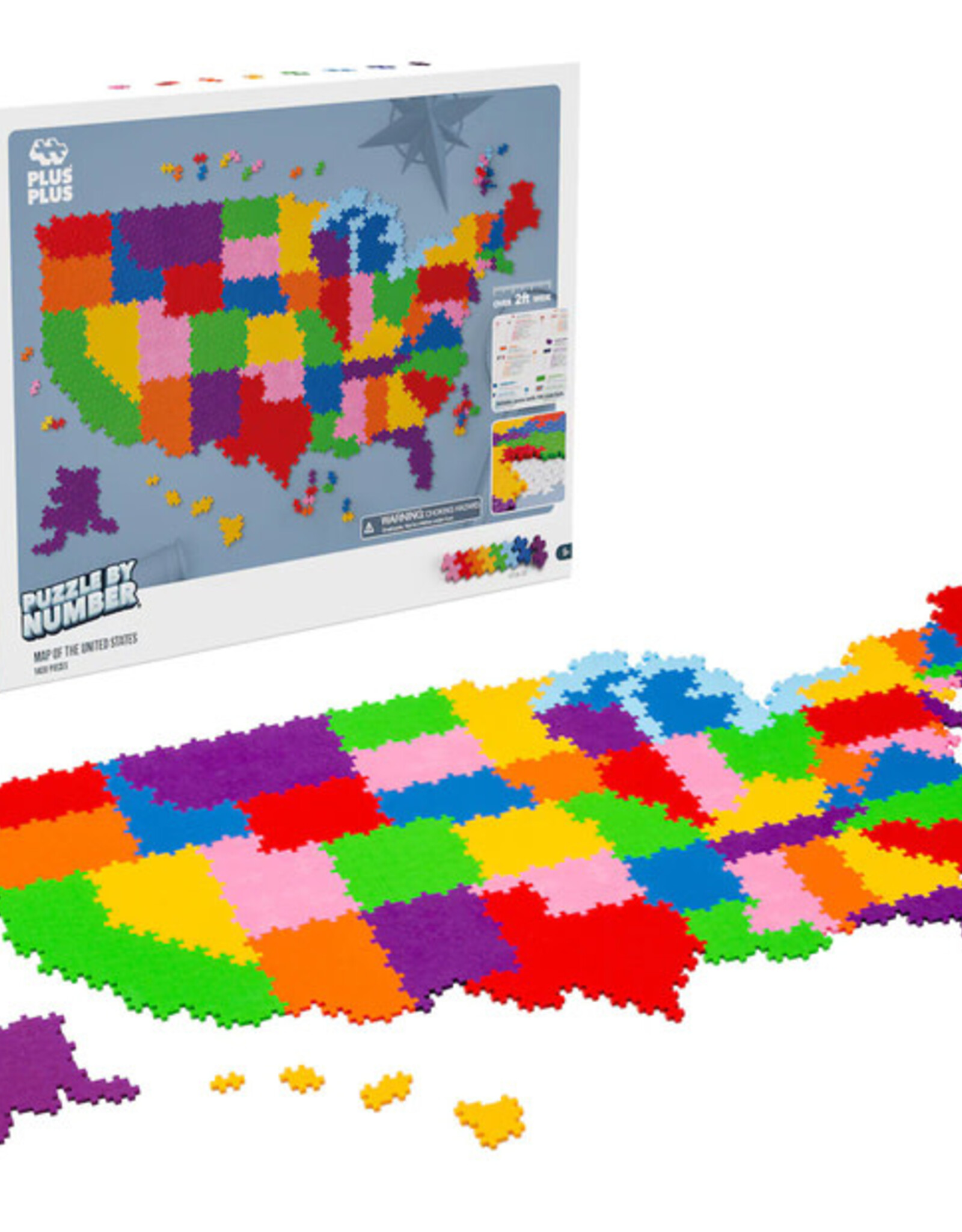 Puzzle By Number - Map of  the United States
