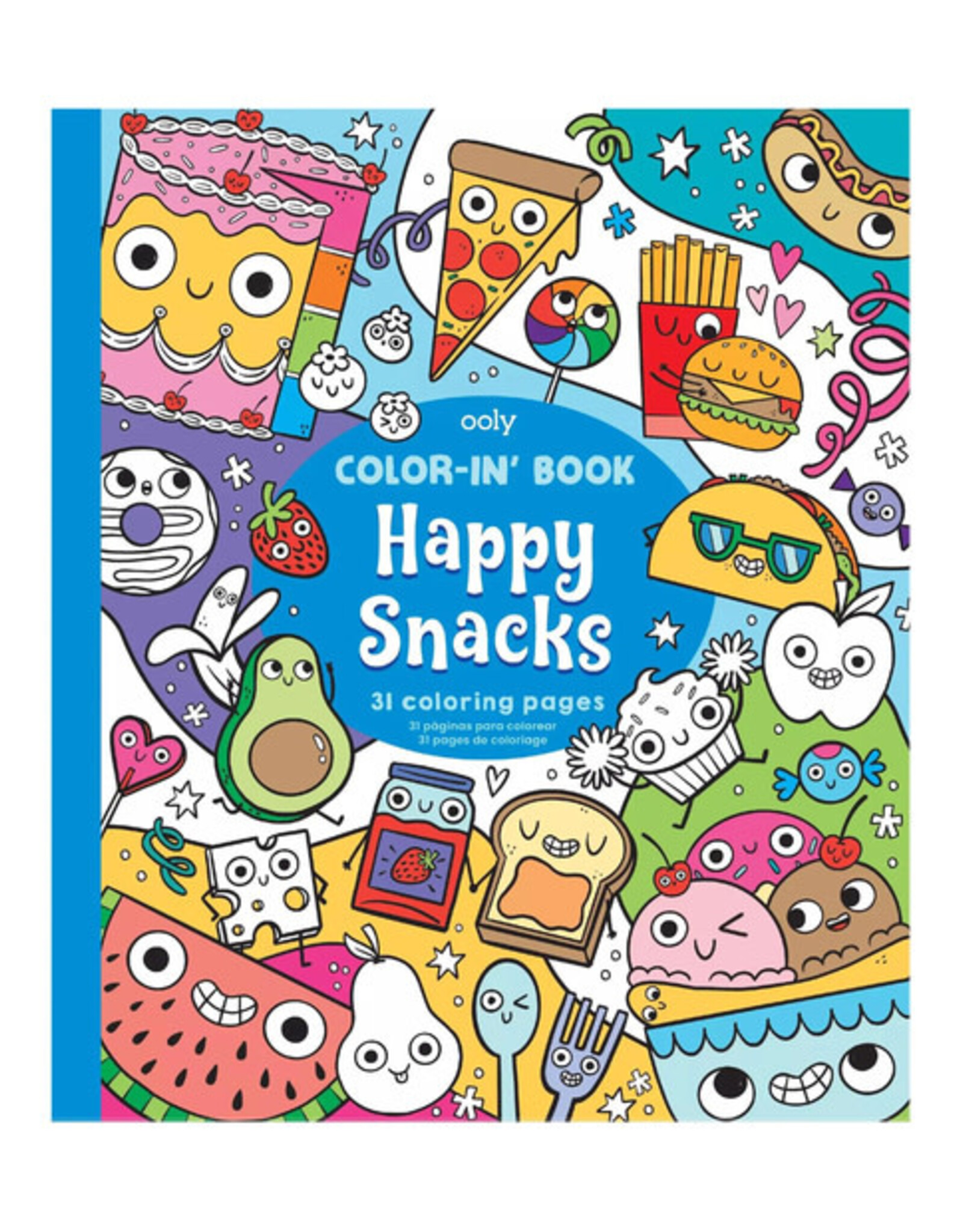 Ooly Color-in' Book: Happy Snacks